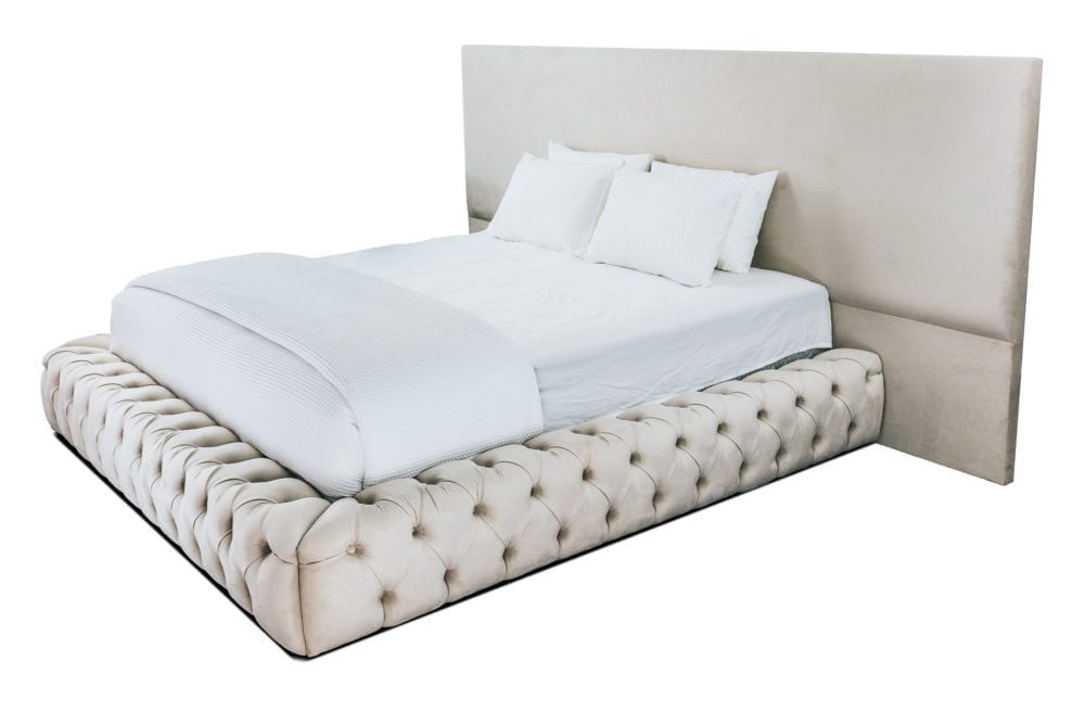Chester Bed Custom Upholstered King Queen Double Single 1