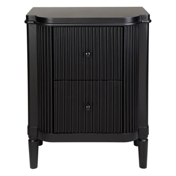 Arielle Black Bedside Table Draw 1