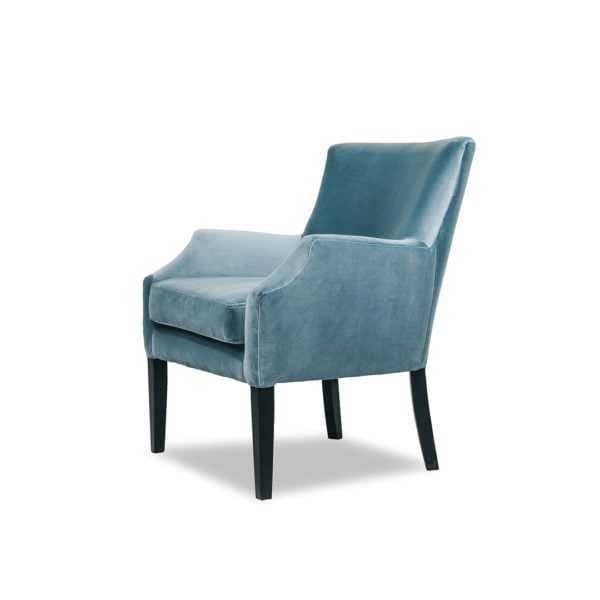 Chelsea Occasional Chair Upholstered Custom Designer Fabric 3