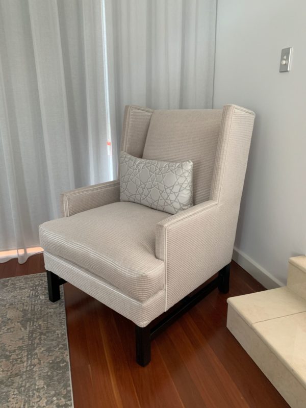Grace Occasional Chair Upholstered Custom Designer Fabric 5