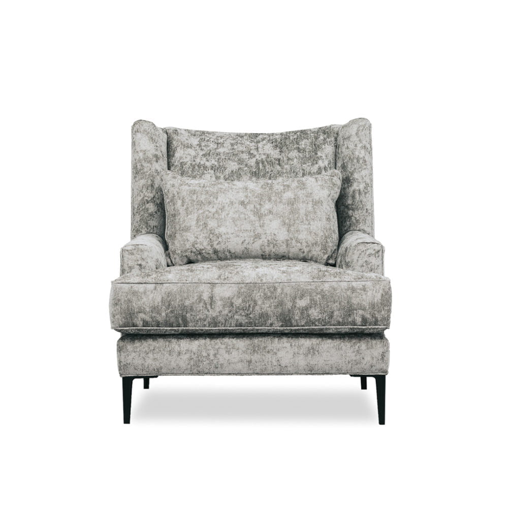 Luna Occasional Chair Upholstered Custom Designer Fabric 1