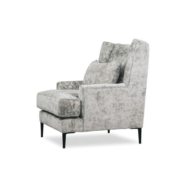 Luna Occasional Chair Upholstered Custom Designer Fabric 3