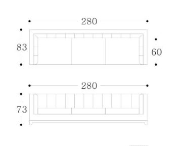 PANEL - 4 seater Technical Drawing