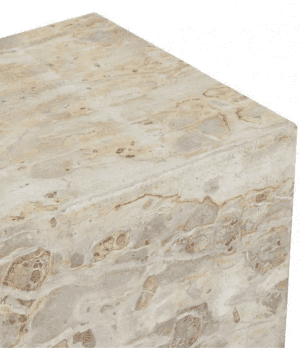 Latte Marble Square Side Table 6