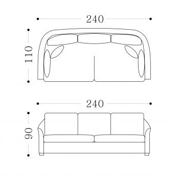 OLIVER - 4 seater Lounge Sofa