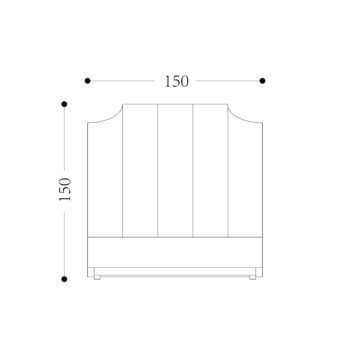 PANEL CUTOUT Bed - Double