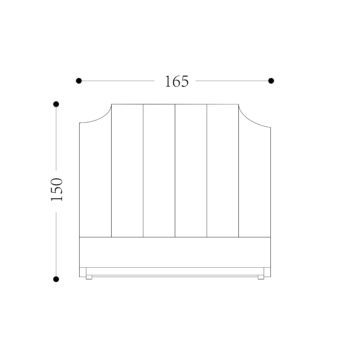 PANEL CUTOUT Bed - Queen
