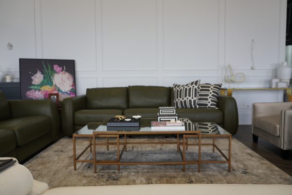 Este Modular Leather Sofa Lounge Custom Designer Fabric 6