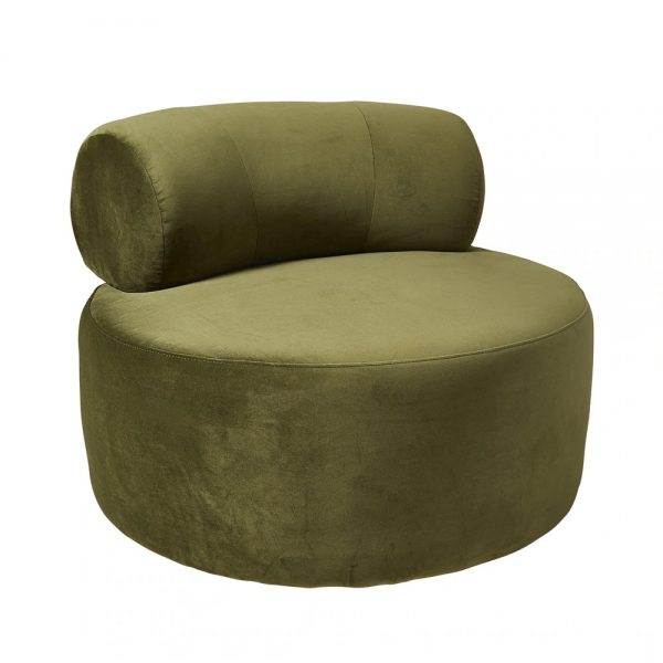 Regis Swivel Moss Green Occasional Chair Armchair 2