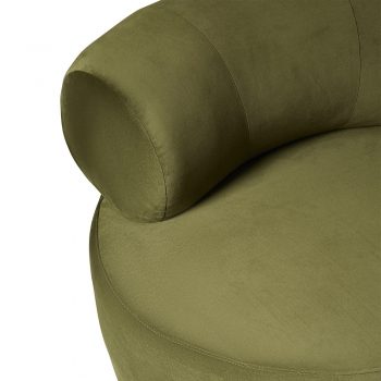 Regis Swivel Moss Green Occasional Chair 5