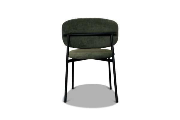 Adriana Metal Frame custom Upholstered Dining Chair 4