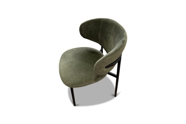 Adriana Metal Frame custom Upholstered Dining Chair 7