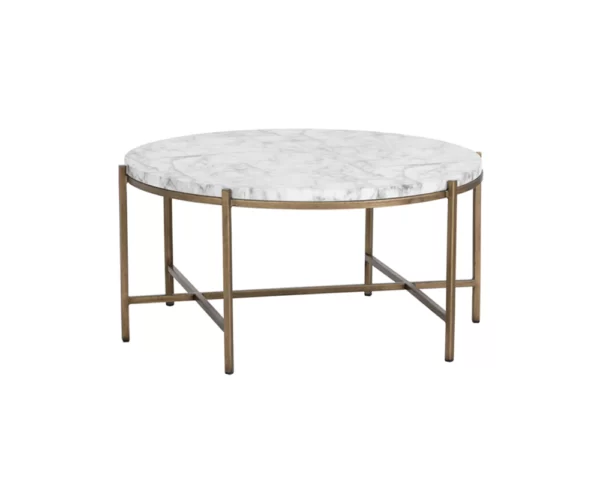 Solange Round Marble Coffee Table 2