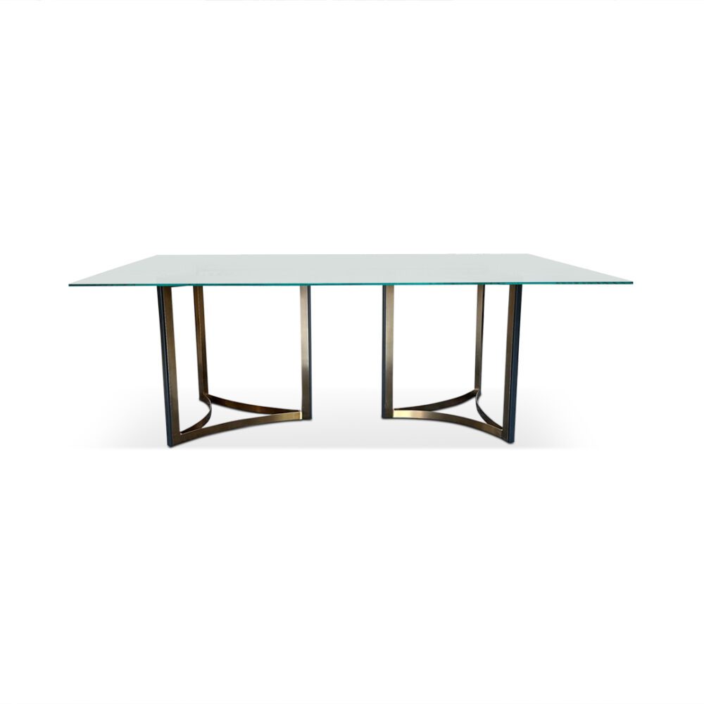 Melania Glass top dining table 1