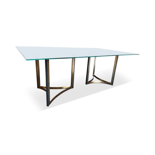 Melania Glass top dining table 3