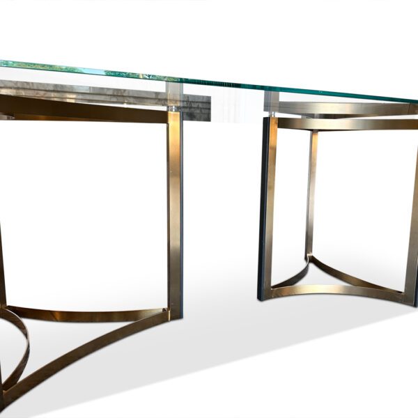 Melania Glass top dining table 4