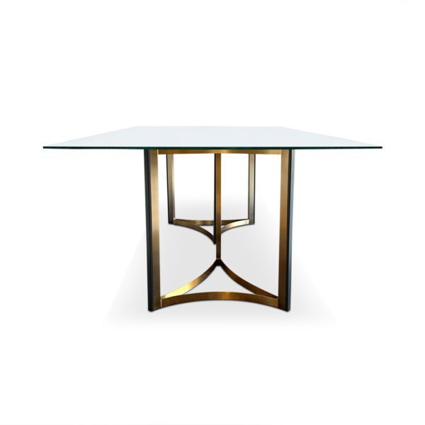 Melania Glass top dining table 5